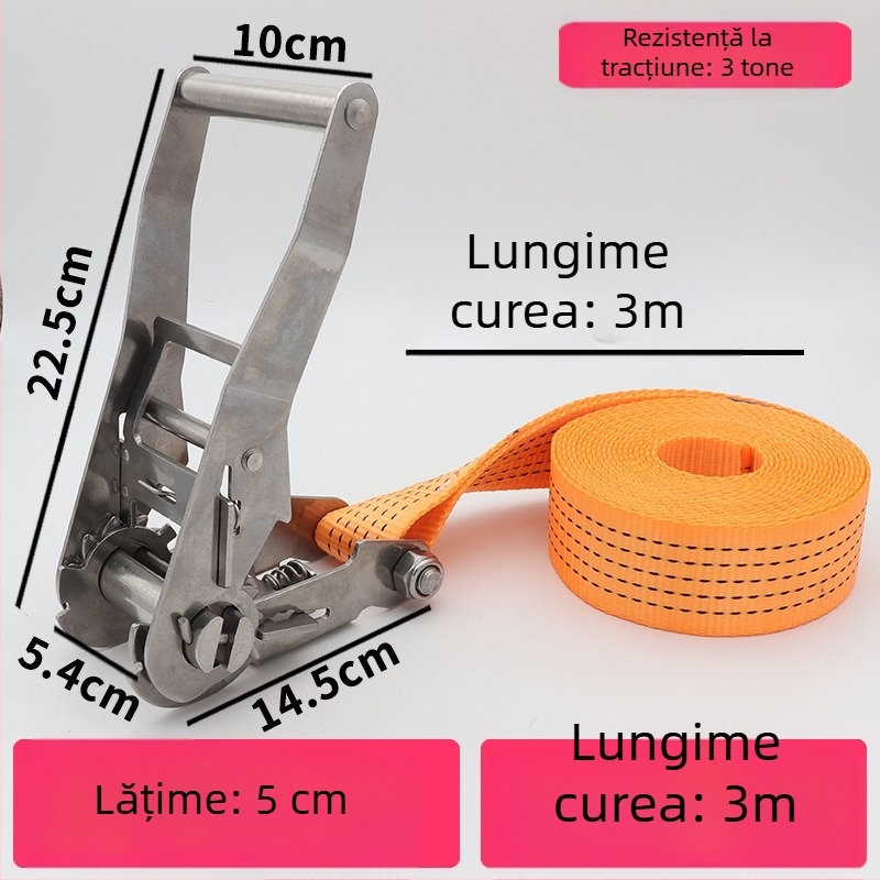 Trump întinzător din oțel inoxidabil 304 pentru bandă de încărcături fără cârlige, potrivit pentru prindere circulară