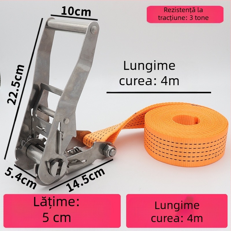 Trump întinzător din oțel inoxidabil 304 pentru bandă de încărcături fără cârlige, potrivit pentru prindere circulară