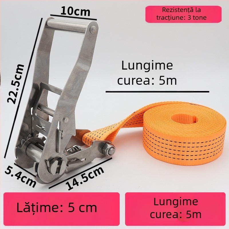 Trump întinzător din oțel inoxidabil 304 pentru bandă de încărcături fără cârlige, potrivit pentru prindere circulară