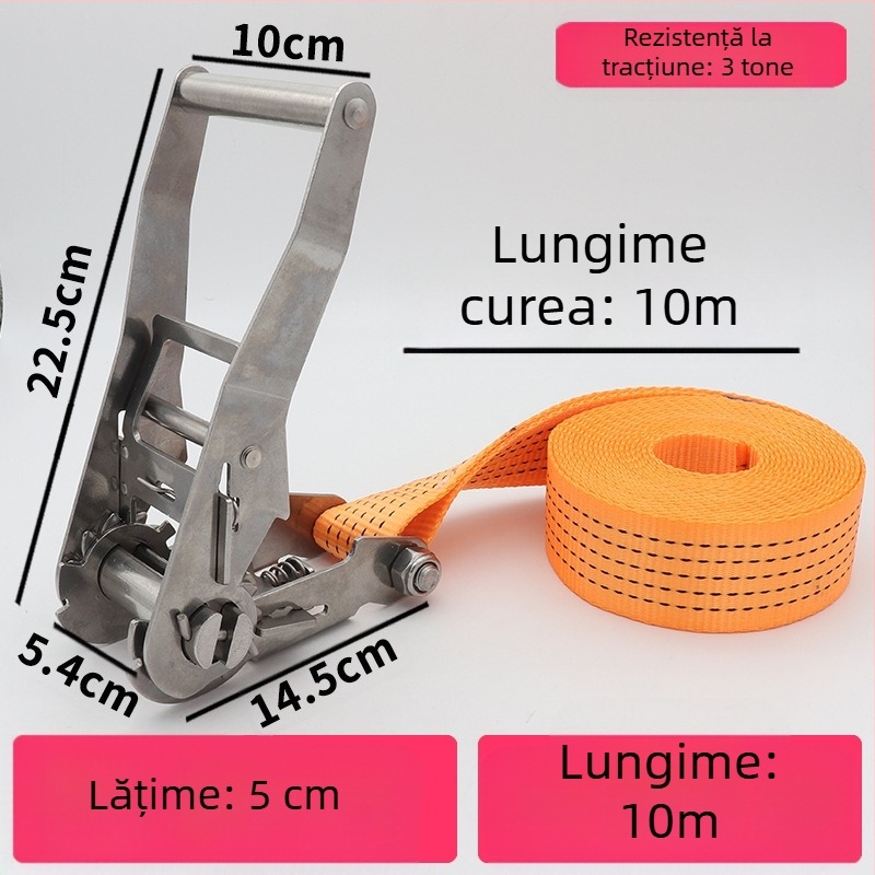 Trump întinzător din oțel inoxidabil 304 pentru bandă de încărcături fără cârlige, potrivit pentru prindere circulară