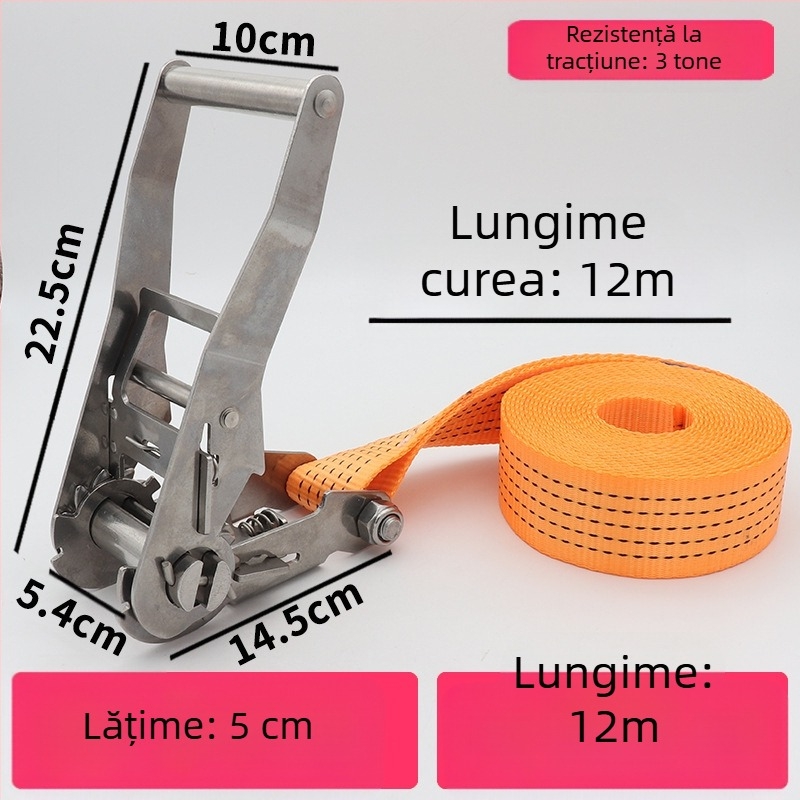 Trump întinzător din oțel inoxidabil 304 pentru bandă de încărcături fără cârlige, potrivit pentru prindere circulară