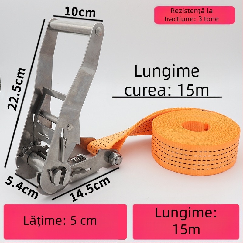 Trump întinzător din oțel inoxidabil 304 pentru bandă de încărcături fără cârlige, potrivit pentru prindere circulară