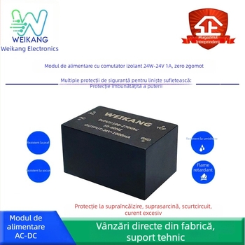 Modul de alimentare, 24W, ieșiri 12V2A și 24V1A, zgomot zero, izolație turnată, AC-DC, intrare lată