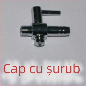 Distribuitor de oxigen pentru acvariu din oțel inoxidabil, cu divizor și supapă pentru aer