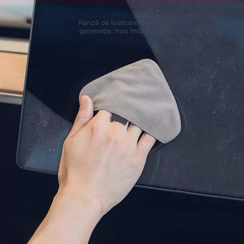 Cârpă de microfibră pentru curățarea ecranelor, a doua generație, cârpă pătrată cusută, lavabilă, pentru laptopuri, telefoane mobile, tablete și camere digitale