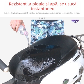 Husă pentru șa de mașină electrică – piele, impermeabilă, universală pentru toate sezoanele