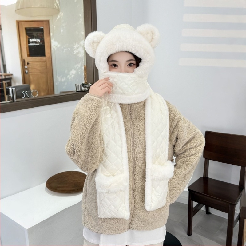 Set două piese: căciulă și fular, impermeabil la vânt și cald, poliester, unisex pentru adulți, vopsire tie-dye, pentru iarnă, primăvară și toamnă