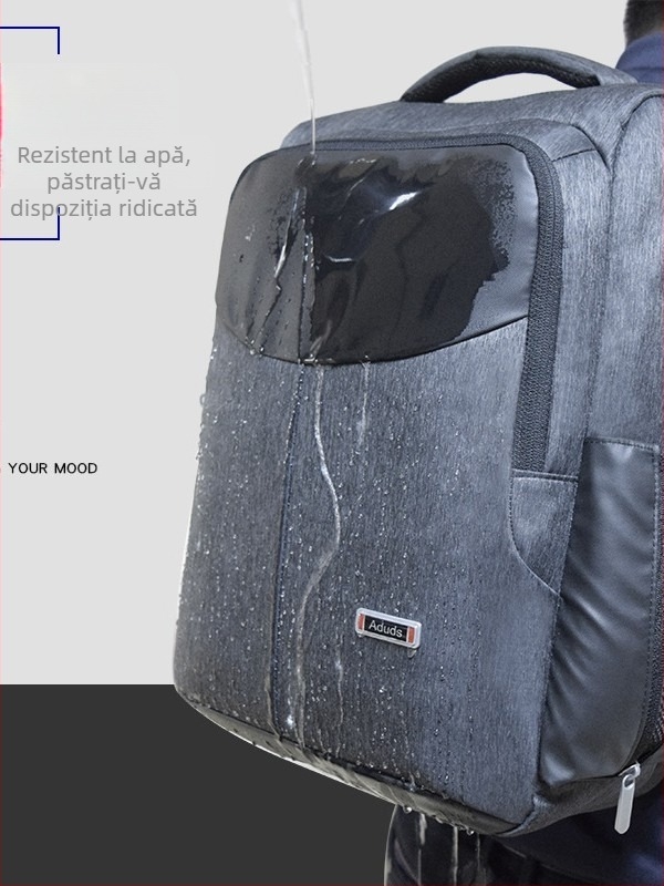 Rucsac de depozitare notebook pentru afaceri, material Oxford, impermeabil, laptop de 16 inch, capacitate 20–35 L, curea de umăr curbată