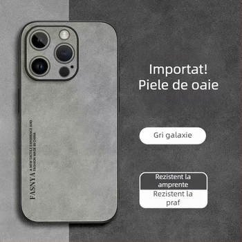 Husă pentru iPhone 14 – piele artificială, stil retro, asamblare