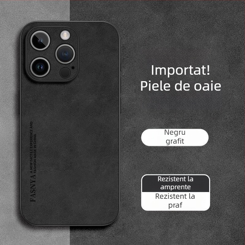 Husă pentru iPhone 14 – piele artificială, stil retro, asamblare