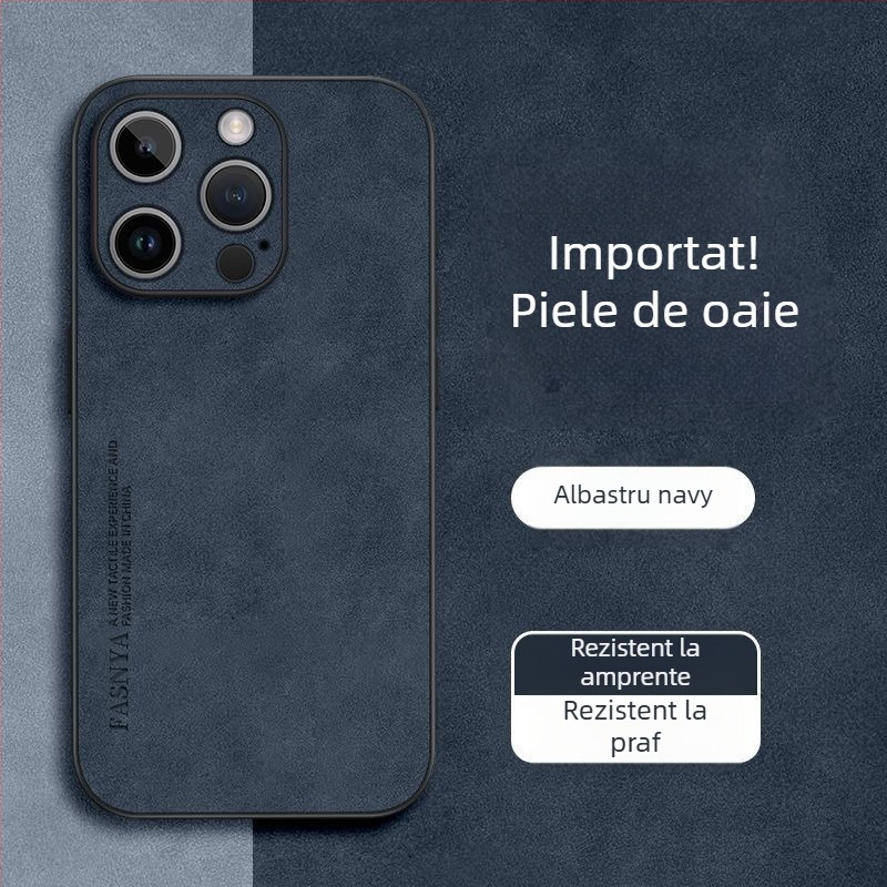 Husă pentru iPhone 14 – piele artificială, stil retro, asamblare
