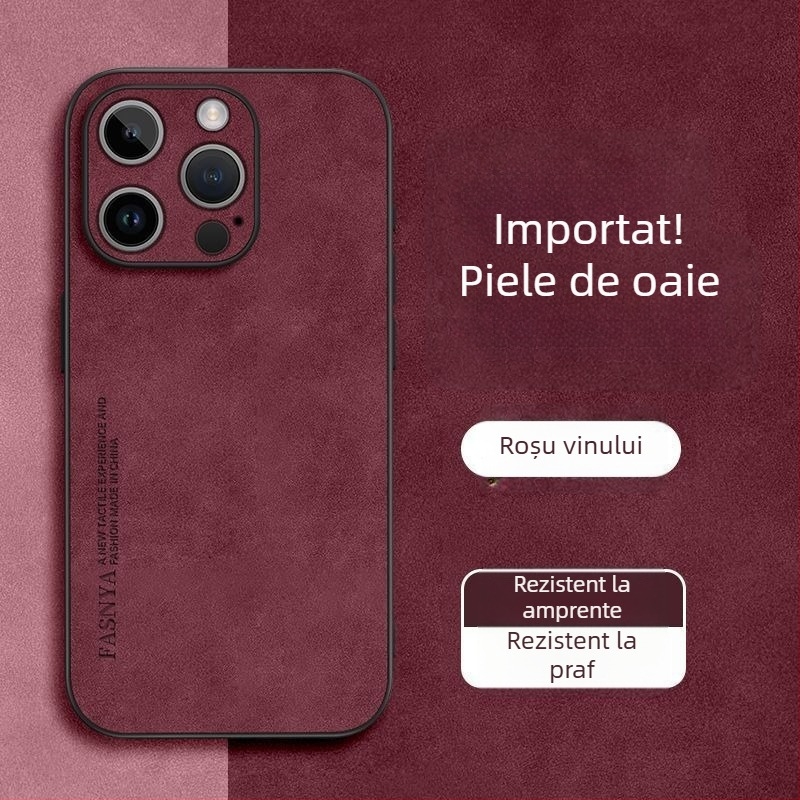 Husă pentru iPhone 14 – piele artificială, stil retro, asamblare