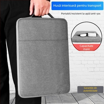 Etui pentru laptop din pânză Oxford, cu design impermeabil, ultra-ușor, rezistent la uzură și căptușeală din poliester.