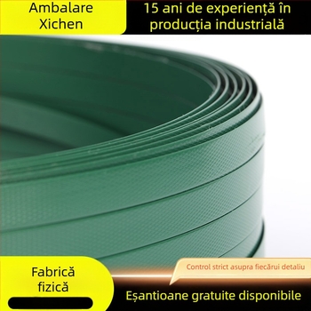 Bandă PET pentru ambalare manuală cu adeziv topit, modelele 1608/1609/1610, marca Xichen, rezistență la tracțiune 1000 N, greutate 20 kg