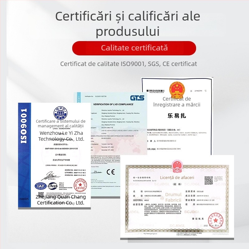 Legături din nailon PA66 cu încuietoare, pentru aplicații agricole și auto — Brand Leyi zai