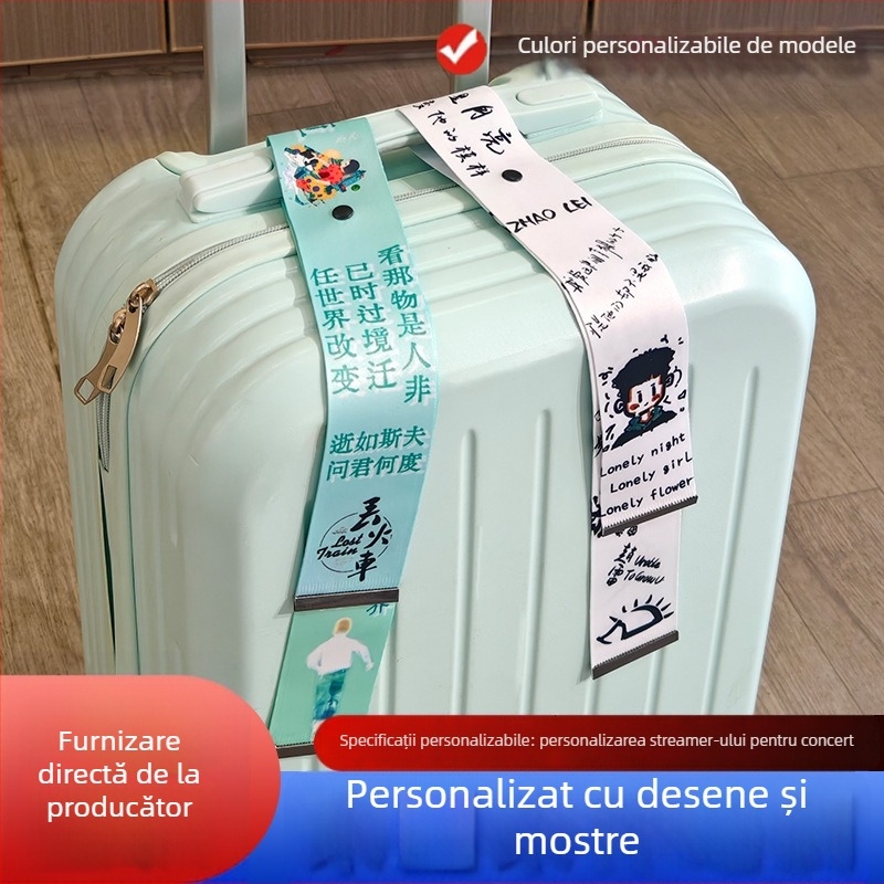 Fundă pentru bagaje personalizate cu fotografii; poliester; brand Special Love Spinning; pentru bagaje; personalizare DIY