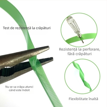 Bandă de ambalare PET Huge, model 1608, puternică, pentru ambalare