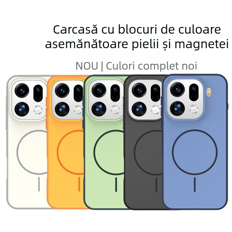 Fanrou husă pentru OPPO Find X9 Pro – husă protectoare, stil minimalist, finisaj mat, 2-în-1 margine moale și spate din acrilic, antiamprente