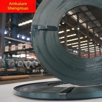 Bandă de ambalare din oțel, Q195/Q235, grosime 0,36–1,0 mm, rezistență la tracțiune 600–750 MPa, diametru rolă 40 mm