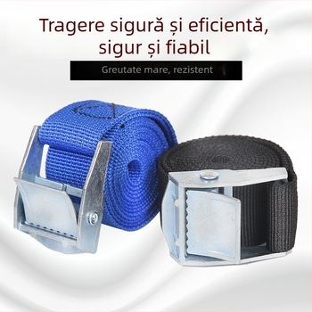 Curea de legare din poliester cu cataramă pentru încărcături de camion, 8 kg sarcină nominală, 2 kg rezistență la rupere, brand Fuchuang