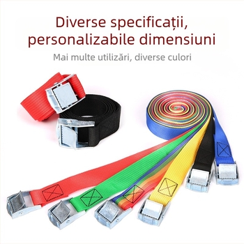 Curea de legare din poliester cu cataramă pentru încărcături de camion, 8 kg sarcină nominală, 2 kg rezistență la rupere, brand Fuchuang