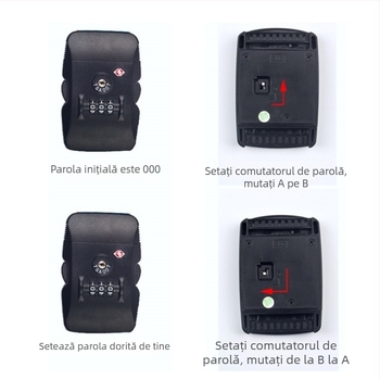 Accesorii pentru bagaje din ABS, blocare TSA cu parolă, cataramă 5.0 rezistentă la uzură, marca Yifeng