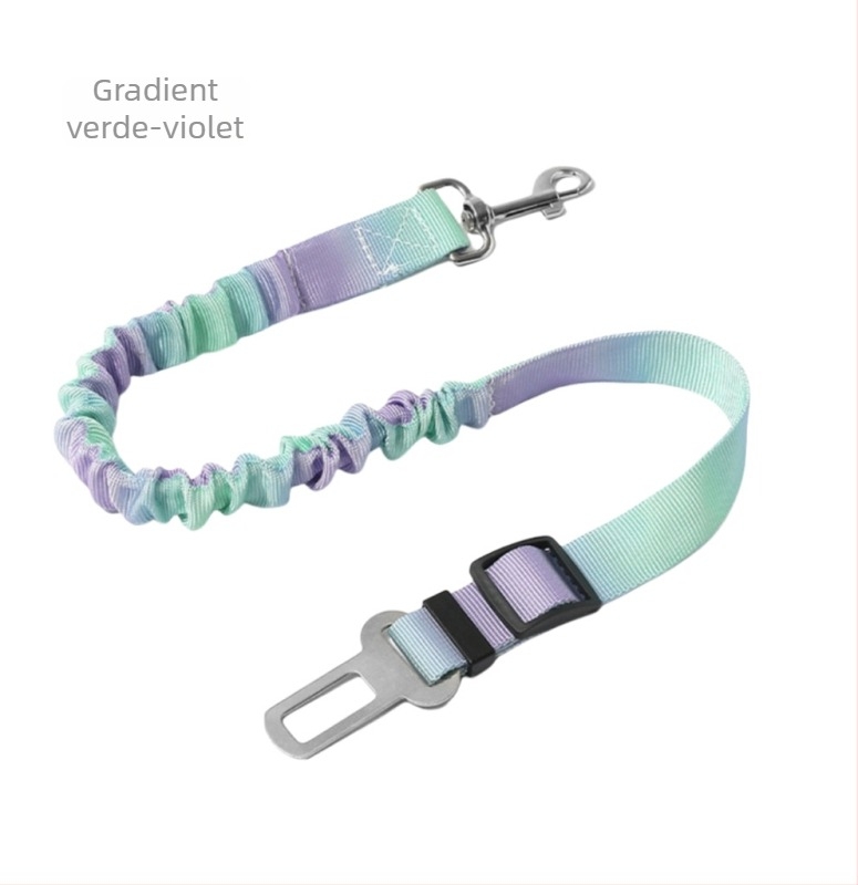 Centură de siguranță pentru câine în mașină – curea de tracțiune din nylon, reglabilă, retractabilă, Origine Zhejiang