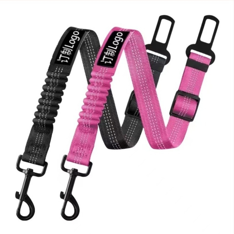 Centură de siguranță pentru câine în mașină – curea de tracțiune din nylon, reglabilă, retractabilă, Origine Zhejiang