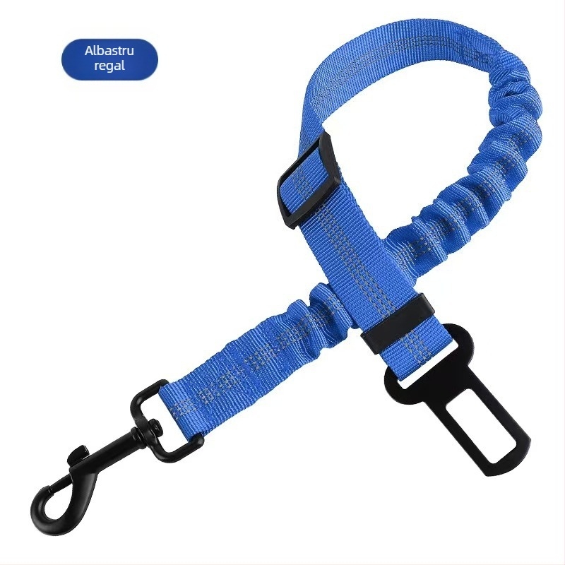 Centură de siguranță pentru câine în mașină – curea de tracțiune din nylon, reglabilă, retractabilă, Origine Zhejiang