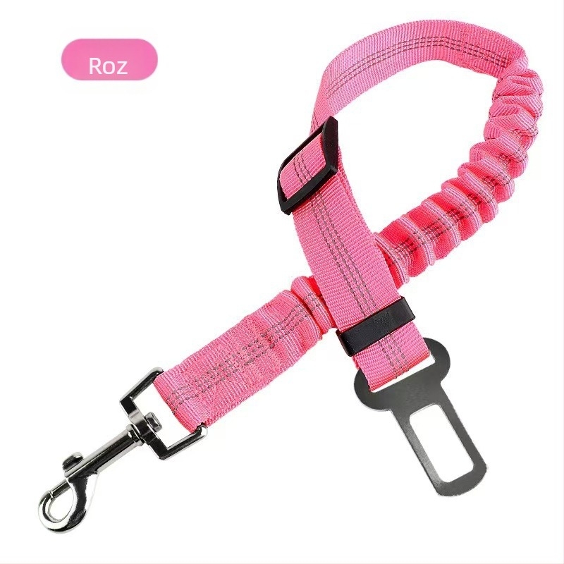 Centură de siguranță pentru câine în mașină – curea de tracțiune din nylon, reglabilă, retractabilă, Origine Zhejiang