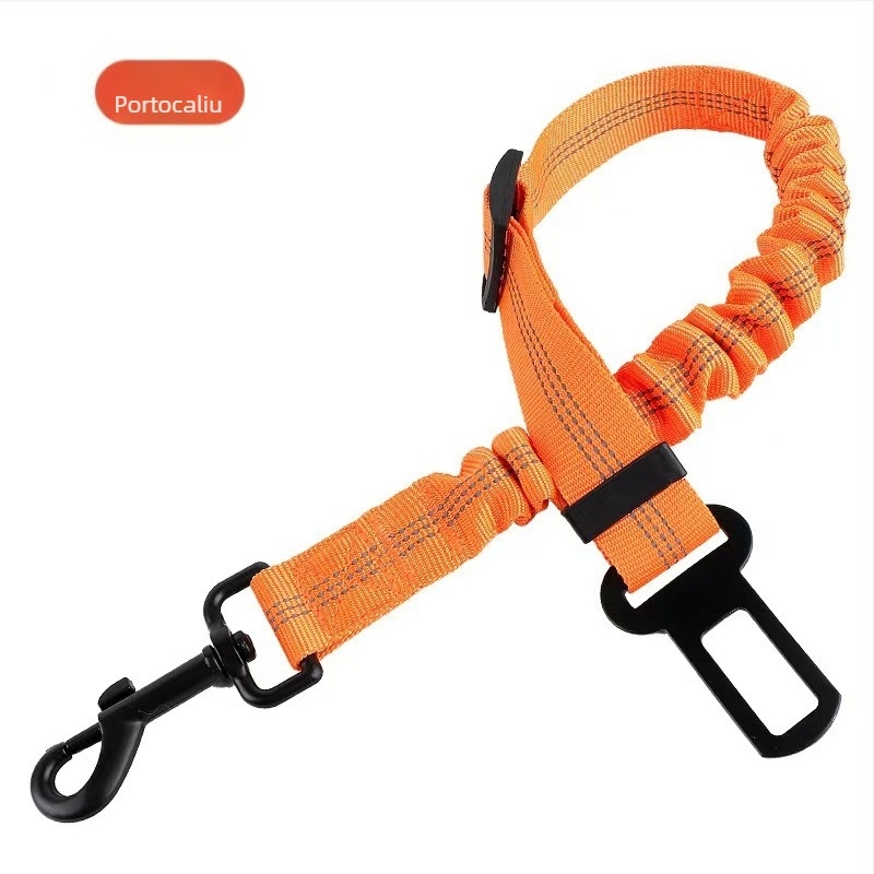 Centură de siguranță pentru câine în mașină – curea de tracțiune din nylon, reglabilă, retractabilă, Origine Zhejiang