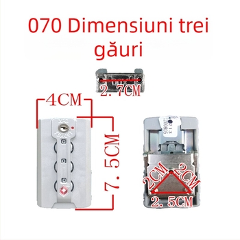 Cataramă pentru bagaje cu încuietoare cu parolă – material ABS, Anti-furt, piesă de înlocuire