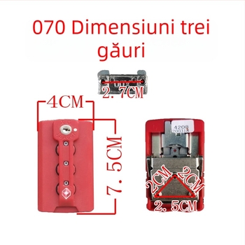 Cataramă pentru bagaje cu încuietoare cu parolă – material ABS, Anti-furt, piesă de înlocuire