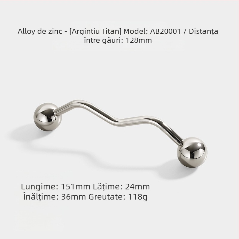 Mâner ușă garderob și dulap, aliaj de zinc, AB20001, finisaj electroplacat