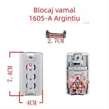 Piese pentru lacătul de bagaje TSA007 — Închidere cu parolă, ABS, Antifurt