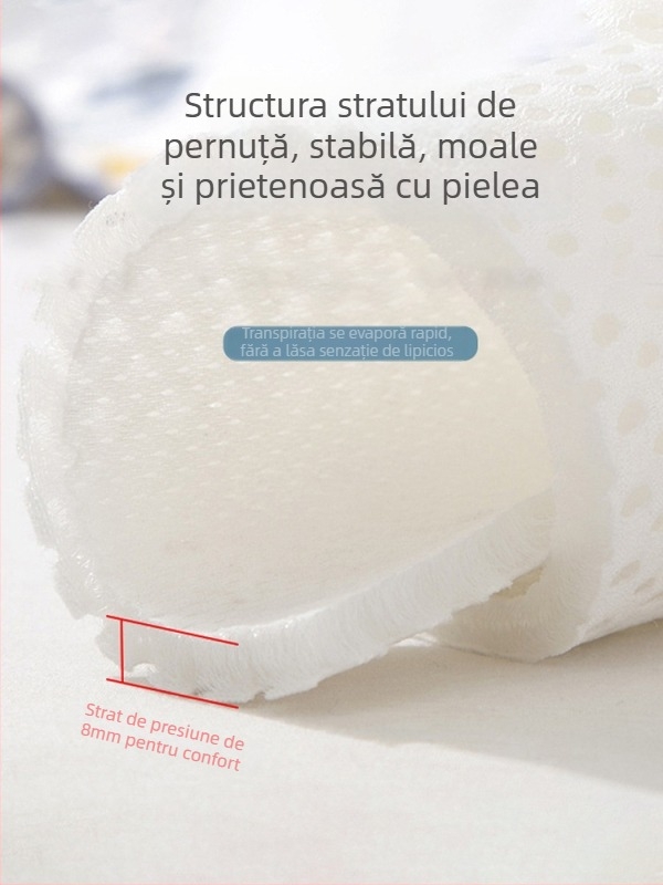 Pernă nor pentru nou-născuți — Bibione/Bibiwan — 100% bumbac — stil desene animate — vârstă 0–1 ani