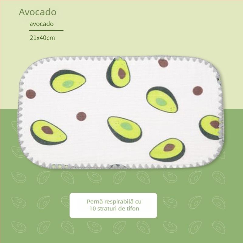 Pernă nor pentru nou-născuți — Bibione/Bibiwan — 100% bumbac — stil desene animate — vârstă 0–1 ani