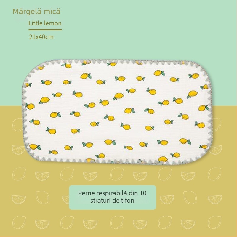 Pernă nor pentru nou-născuți — Bibione/Bibiwan — 100% bumbac — stil desene animate — vârstă 0–1 ani