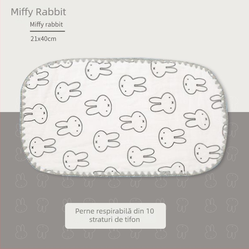 Pernă nor pentru nou-născuți — Bibione/Bibiwan — 100% bumbac — stil desene animate — vârstă 0–1 ani