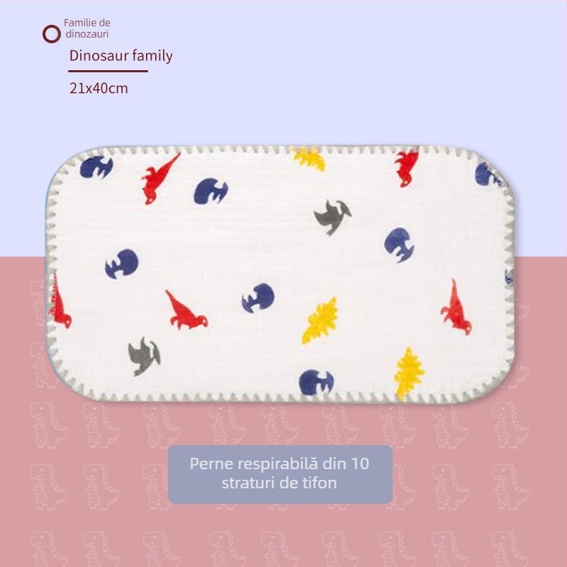 Pernă nor pentru nou-născuți — Bibione/Bibiwan — 100% bumbac — stil desene animate — vârstă 0–1 ani