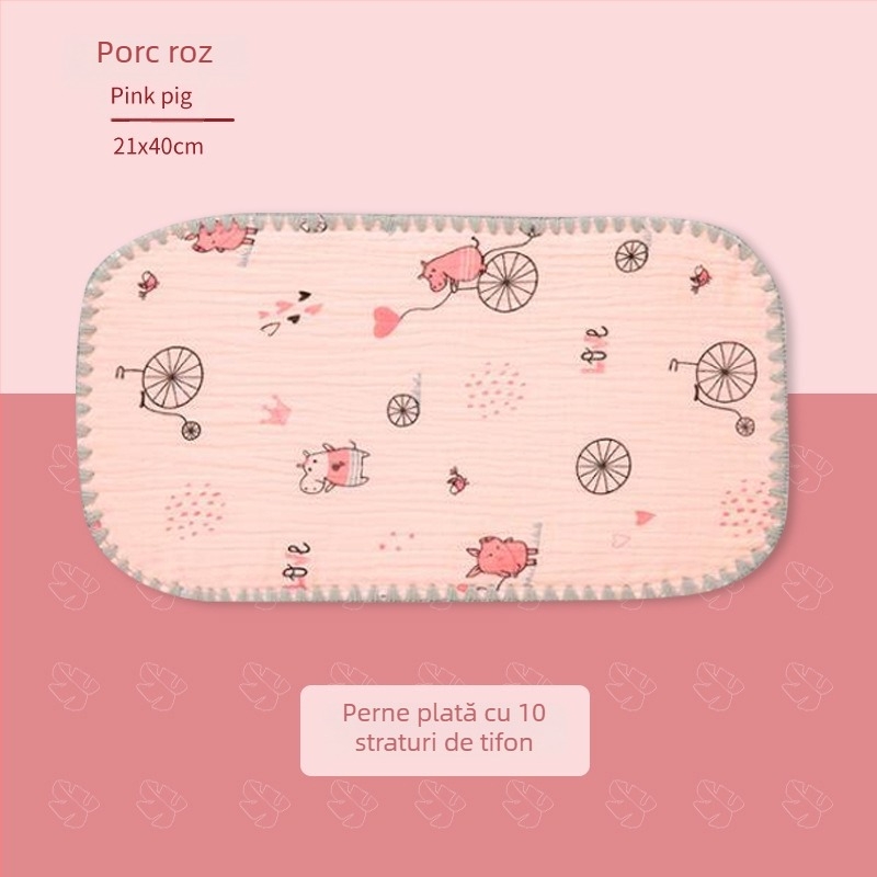 Pernă nor pentru nou-născuți — Bibione/Bibiwan — 100% bumbac — stil desene animate — vârstă 0–1 ani