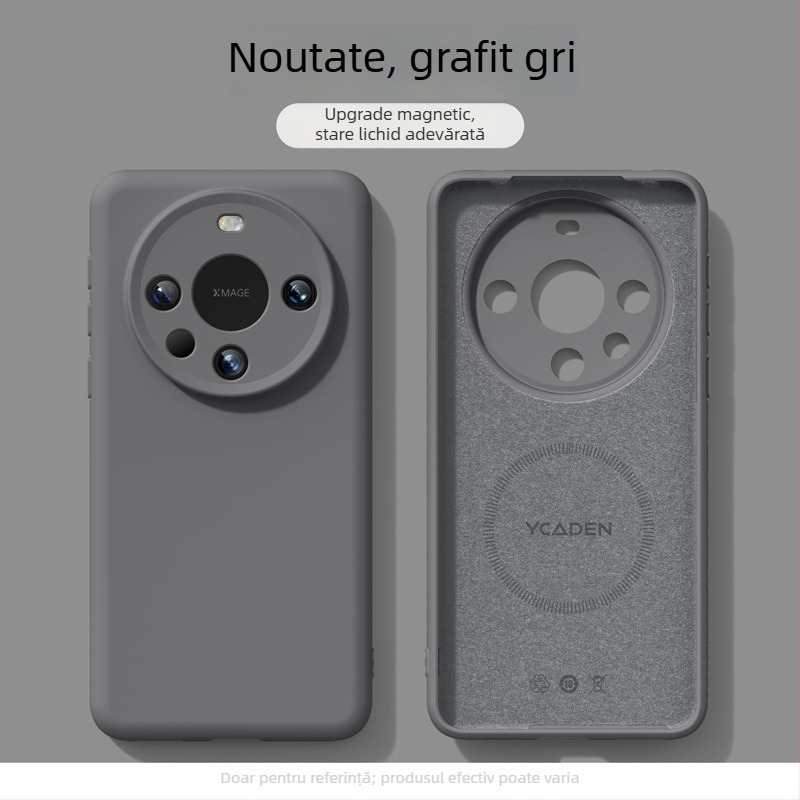 Husă de telefon pentru Huawei Mate80 Pro - Suport magnetic, Rezistență la cădere, Silicon lichid (Material: Silicon lichid; Compatibilitate: Huawei Mate80 Pro; Finisaj pulverizat)