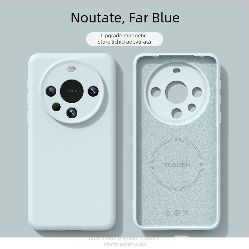 Husă de telefon pentru Huawei Mate80 Pro - Suport magnetic, Rezistență la cădere, Silicon lichid (Material: Silicon lichid; Compatibilitate: Huawei Mate80 Pro; Finisaj pulverizat)