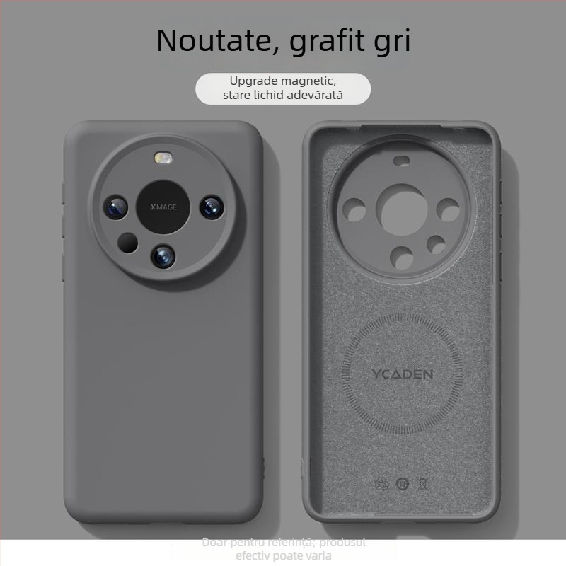 Husă de telefon pentru Huawei Mate80 Pro - Suport magnetic, Rezistență la cădere, Silicon lichid (Material: Silicon lichid; Compatibilitate: Huawei Mate80 Pro; Finisaj pulverizat)