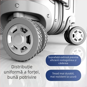 Acoperire roții bagajului — protecție din cauciuc pentru roțile de valize, înlocuire roată universală silențioasă, inel siliconic accesorii, ABS material, lansare primăvara 2025