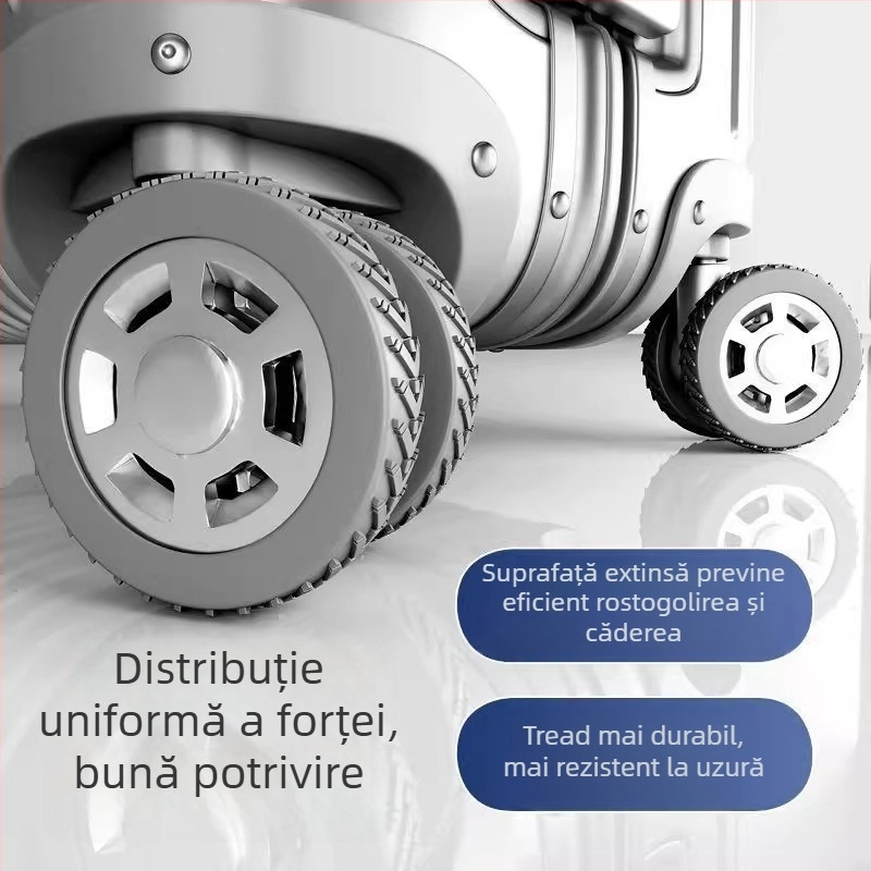 Acoperire roții bagajului — protecție din cauciuc pentru roțile de valize, înlocuire roată universală silențioasă, inel siliconic accesorii, ABS material, lansare primăvara 2025