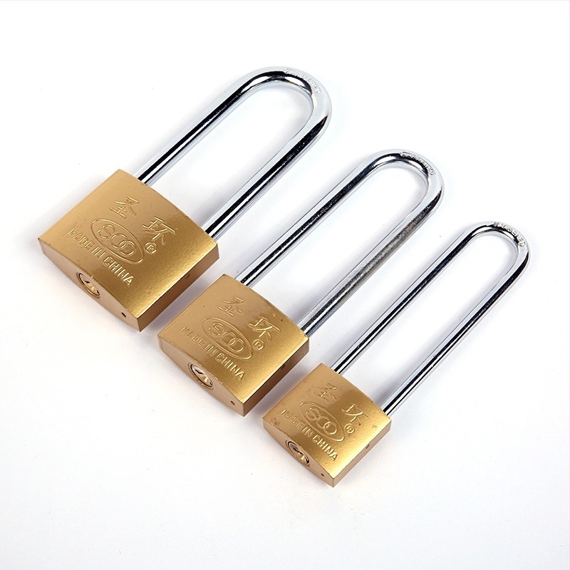 Încuietoare pentru dulapuri casnice cu tijă lungă, nucleu din cupru imitativ, stil modern minimalist, potrivită pentru casă și școală