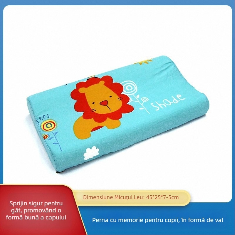 gj Pernă Memory Cotton pentru copii, formă dreptunghiulară, 1–2 kg, țesătură Tianzhu Cotton, potrivită pentru copii și sugari