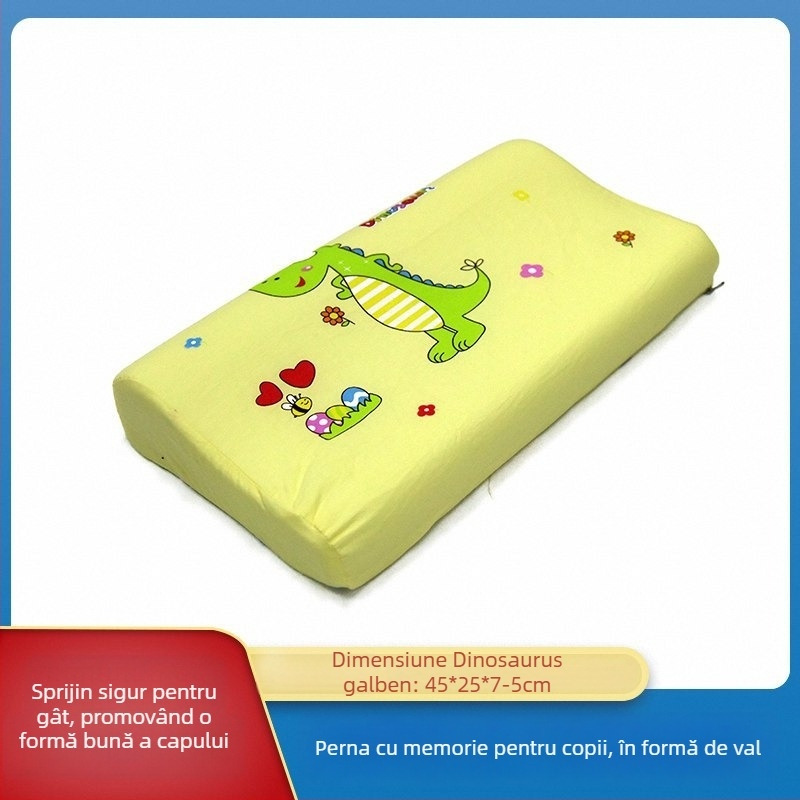 gj Pernă Memory Cotton pentru copii, formă dreptunghiulară, 1–2 kg, țesătură Tianzhu Cotton, potrivită pentru copii și sugari