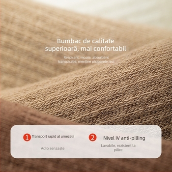 Șosete din bumbac cu cinci degete pentru bărbați, lungime medie, absorbante de transpirație